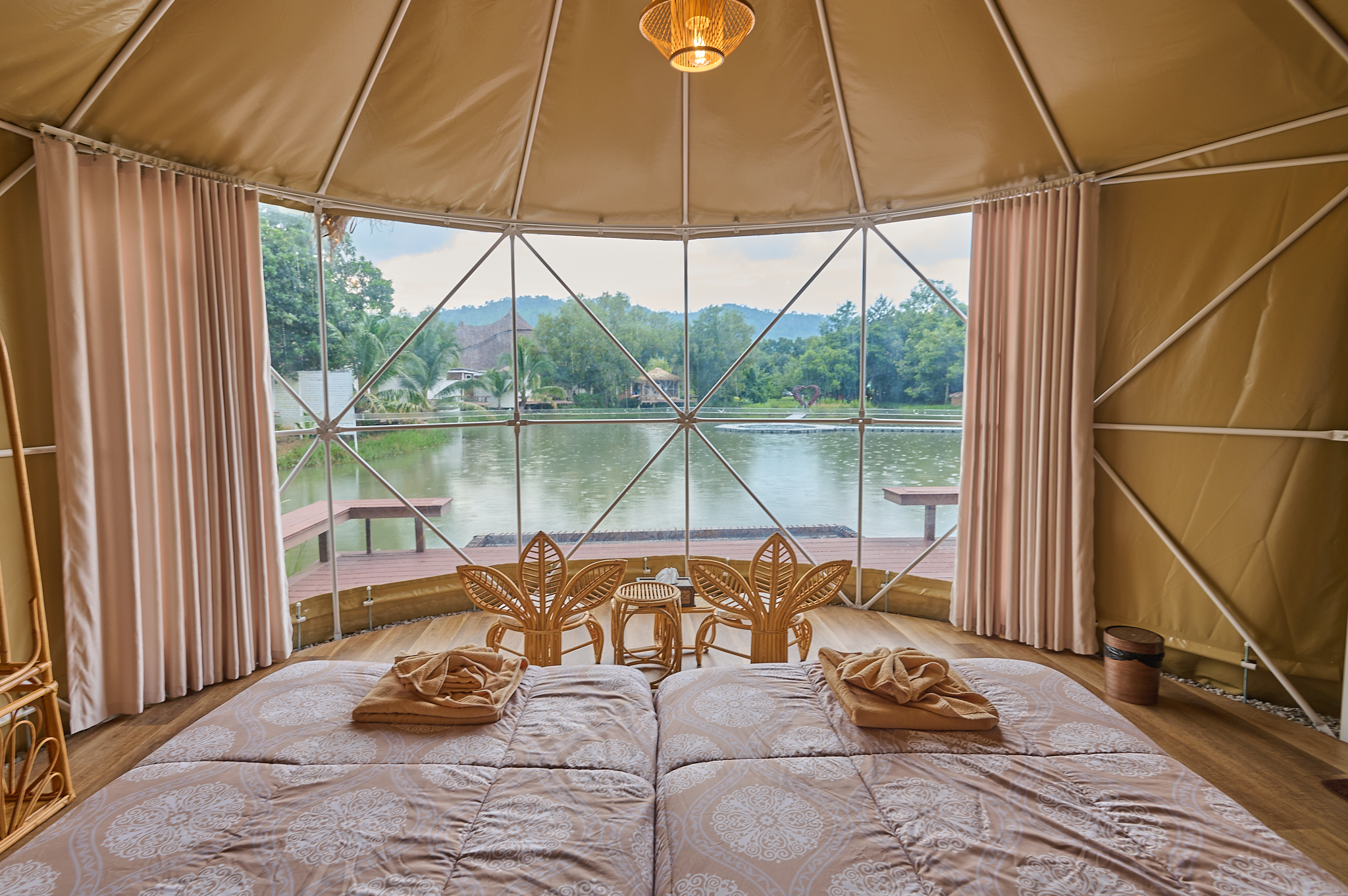 Lakeside View Dome — Eco Eyes Village